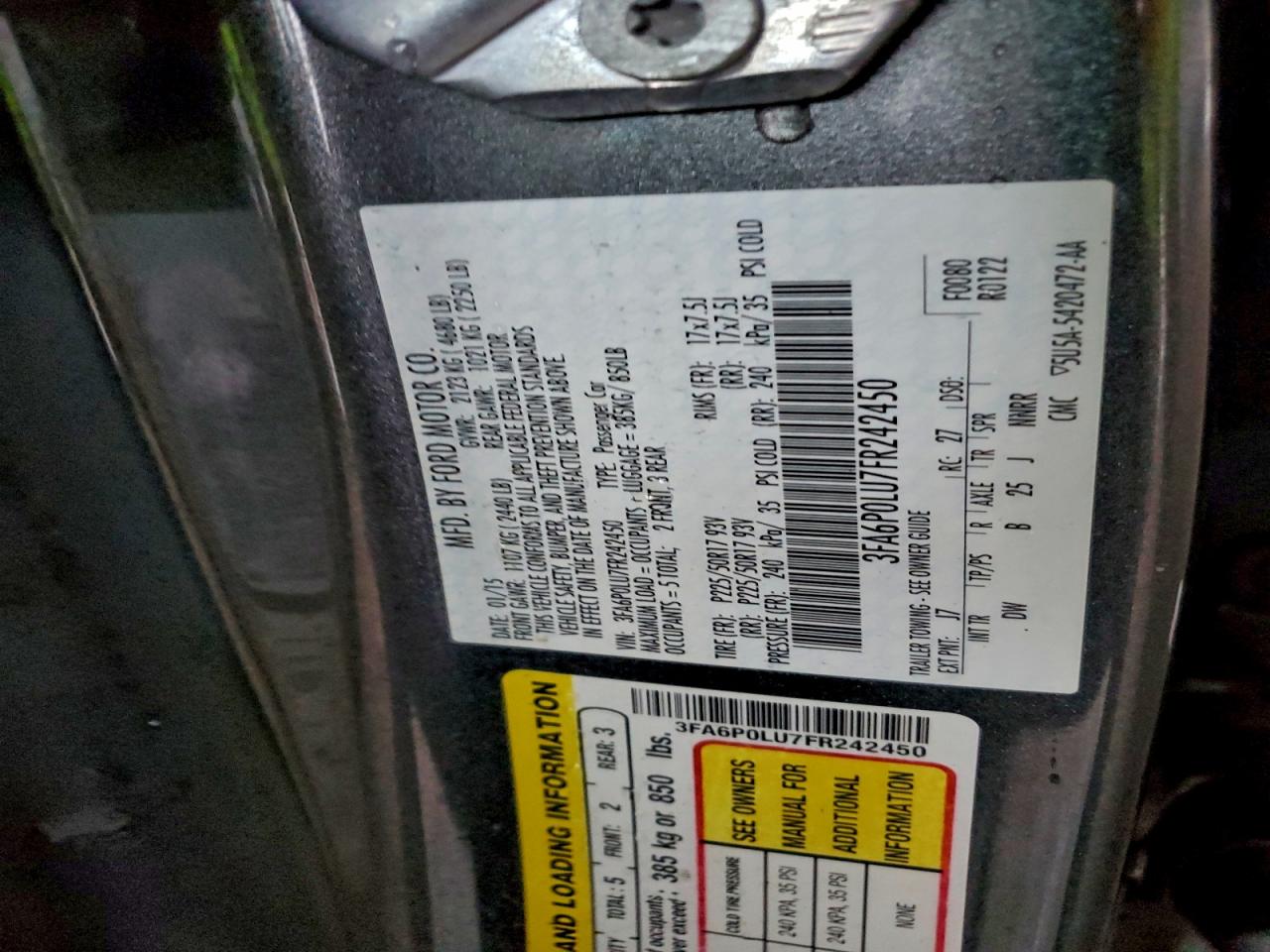 Ford Fusion Se Hybrid Image 12