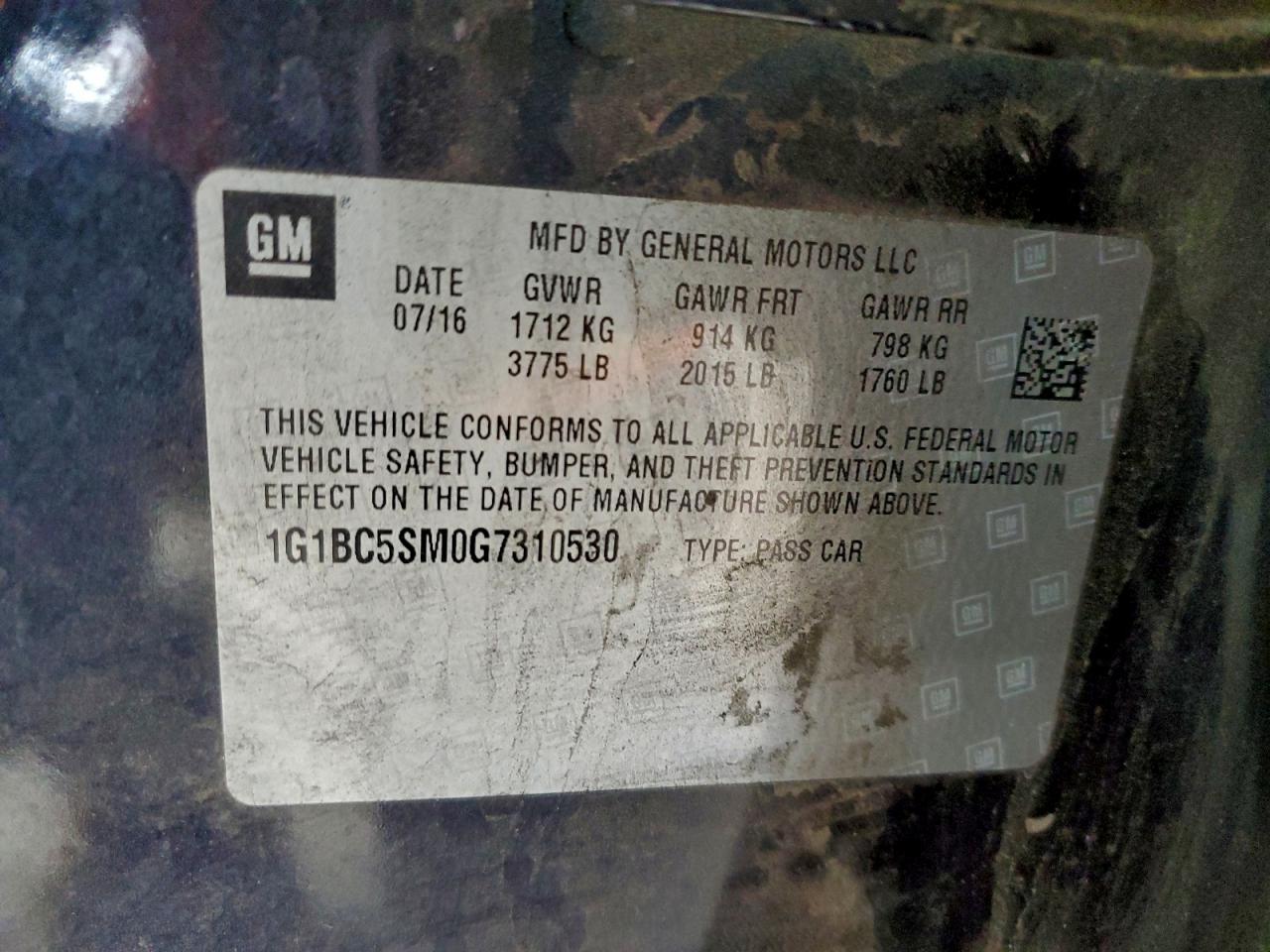 Chevrolet Cruze Ls Image 12